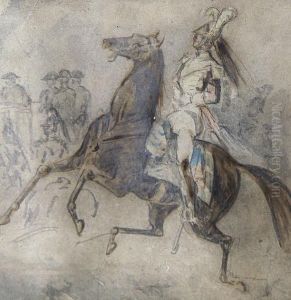 Cavalier Des Guides by Constantin Guys