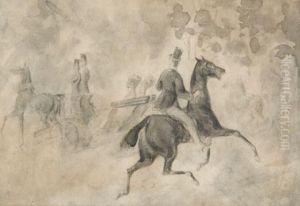 La Caleche by Constantin Guys