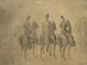 Three Elegant Riders