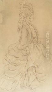 Elegante En Pied En Crinoline