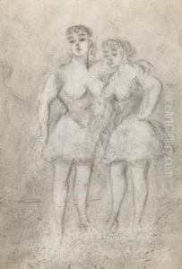 Deux Lorettes by Constantin Guys
