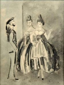 Lorettes by Constantin Guys