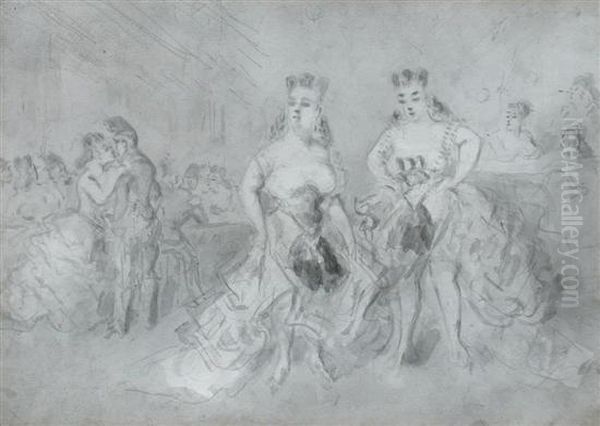 Dancers In A Paris Cafe - view 1