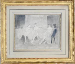 Dancers At A Barre by Constantin Guys