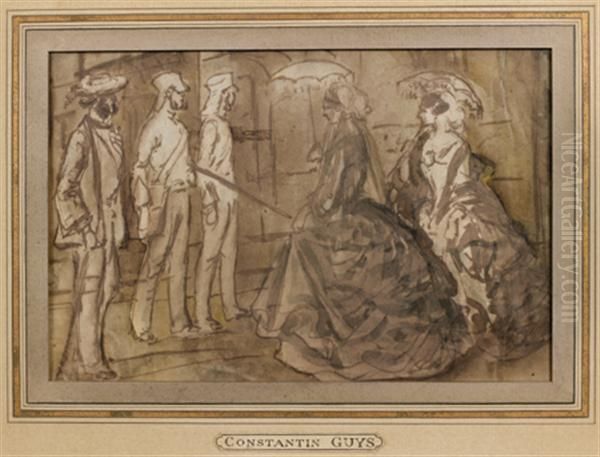 Elegantes Et Soldats - view 1