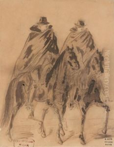 Don Quichotte Et Son Serviteur by Constantin Guys