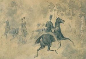 Promenade Au Bois by Constantin Guys
