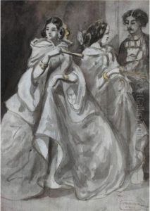 At The Ball by Constantin Guys