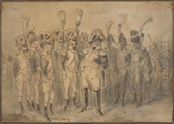 Le Marechal Canrobert Et Son Etat-major Devant Malakoff - view 1