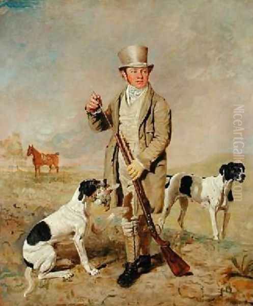 Richard Prince with Damon the late Colonel Mellishs Pointer - view 1