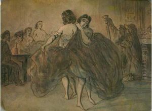 Deux Danseuses Dans Un Cabaret by Constantin Guys