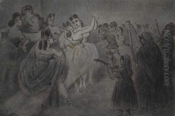 Dancers At A Military Ball - view 1