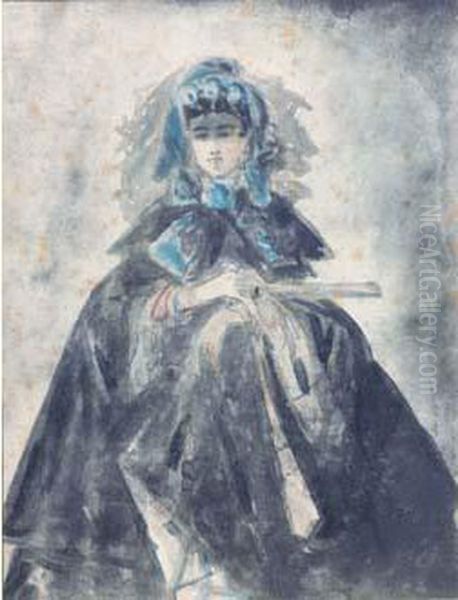 Femme A L'eventail - view 1