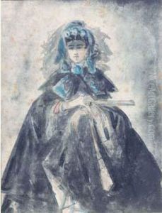 Femme A L'eventail by Constantin Guys