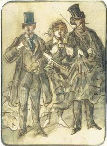 < Deux Coquins Et Une Elegante >.