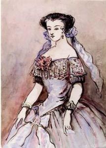 Jeune Fille, Une Fleur Au Corsage Jeune Fille, Une Fleur Au Corsage