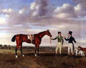 Zinganee held by Sam Chifney Junior 1786-1855 by Benjamin Marshall