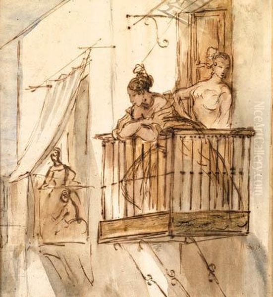 Ladies On The Balcony - view 1