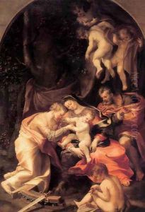 Marriage of St Catherine by Girolamo Mazzola Bedoli