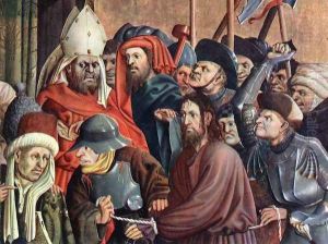 Christ before Pilate (detail-2) 1437 by Hans Multscher
