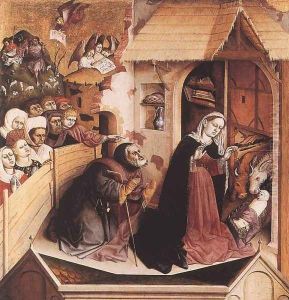 The Birth of Christ 1437 by Hans Multscher