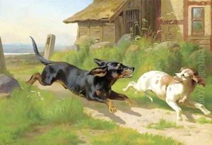 Up to mischief by Adolf Henrik Mackeprang