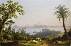 A View Of The Bay Of Pozzuoli by Jacob Philipp Hackert