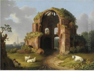 Veduta Del Tempio Di Minerva Medica by Jacob Philipp Hackert