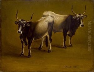 Zwei Kuhe by Jacob Philipp Hackert