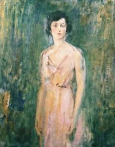 Lady in a Pink Dress 1927 by Ambrose McEvoy