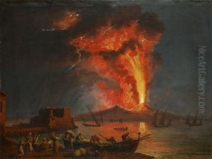 Ausbruch Des Vesuvs by Jacob Philipp Hackert