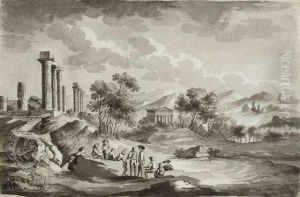 Agrigento. by Jacob Philipp Hackert