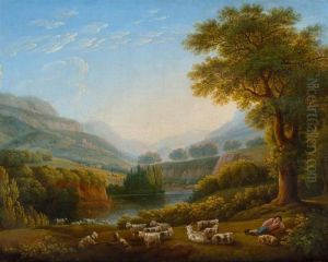 View Of Basorano In Valley Of Roveto Ii. by Jacob Philipp Hackert