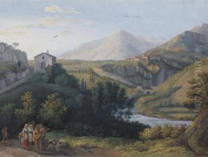 View Of The Convent Of San Cosimato, Italy