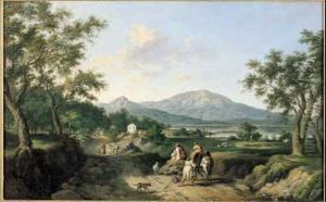 Paesaggio Italiano Con Viandanti by Jacob Philipp Hackert