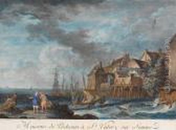 Maisons De Pecheurs A St Valery Sur Somme; 1.ere Veue Du Treport En Normandie - view 1