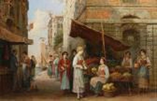 A Venetian Fruit Seller - view 1
