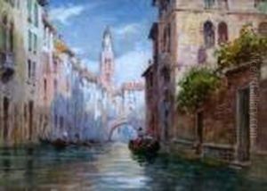 On The Canal, Venice by Arthur Trevor Haddon