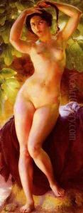 Baigneuses A La Tresse (Bather Arranging her Braid)