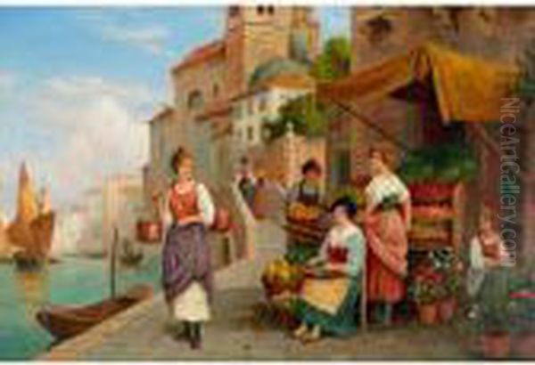 Venetian Flower Market - view 1