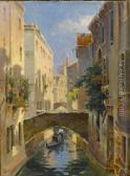 A Venetian Canal by Arthur Trevor Haddon