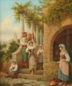 At The Well by Arthur Trevor Haddon