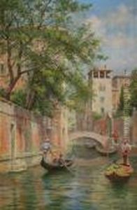 Gondoljarer I Venedig by Arthur Trevor Haddon