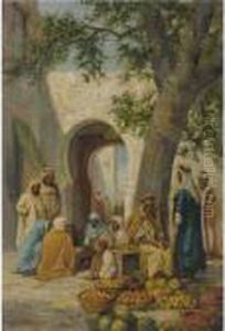 Fruit Market In Algeria by Arthur Trevor Haddon
