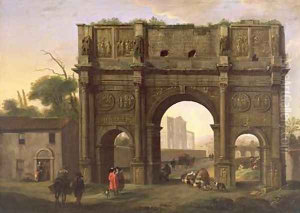 The Arch of Constantine Rome 1640s - view 1
