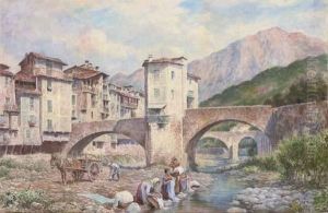 Washerwomen On The River Onya, Gerona, Spain