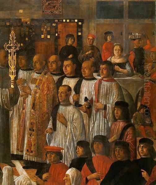 Miracle of the Relic of the Holy Cross in Campo San Lio (detail) - view 1