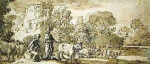 Mercury and Argus with a Herd of Cattle by Claes Cornelisz Moeyaert