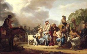 God appearing to Abraham in Schechem by Claes Cornelisz Moeyaert