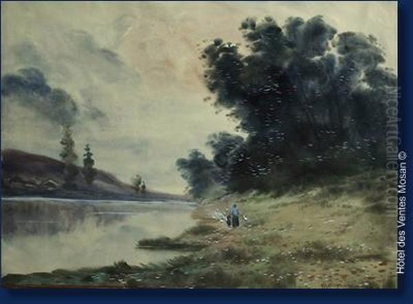 Paysage Anime A La Riviere - view 1